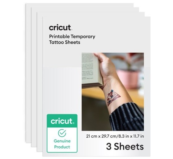cricut cricut printable tattoo paper a4  3  transparent