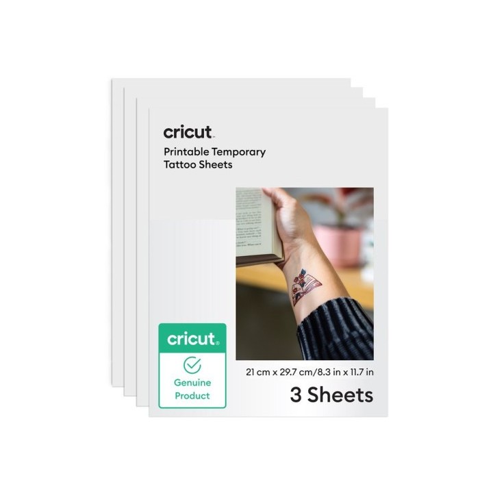 cricut cricut printable tattoo paper a4  3  transparent