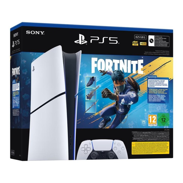 sony consola ps5 sony playstation 5 digital chasis e + fortnite