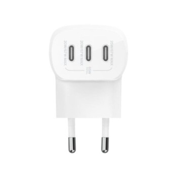 belkin cargador belkin wcc002vfwh 67w 3x usb tipo c blanco