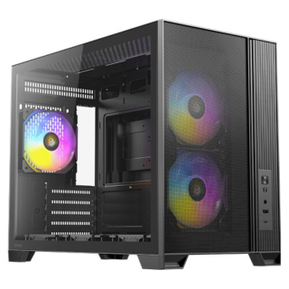caja antec flux m matx negra