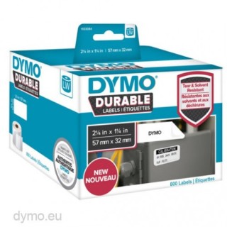 dymo rollo 800 etiquetas plasticas lw durable 57mm x 32mm dymo 2112289