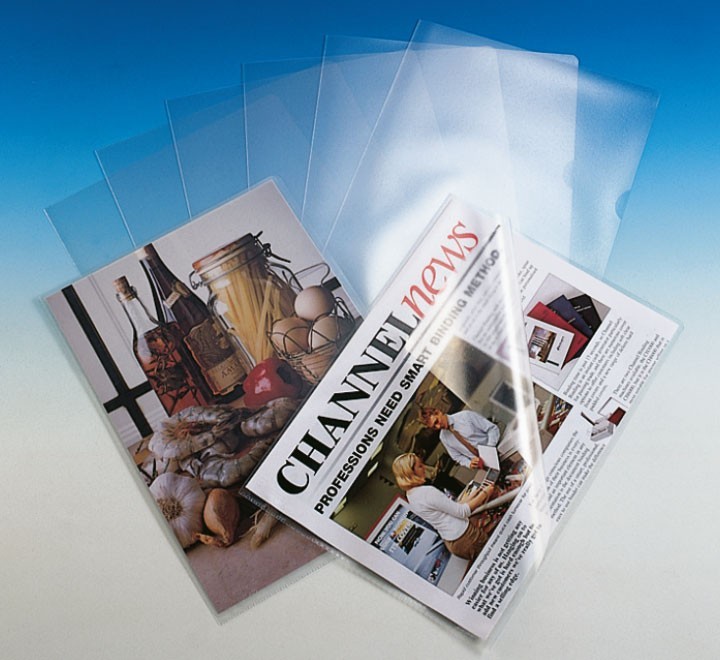 c. 100 dossier unero esselte pp trans. a4 100 mi