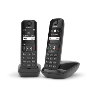 gigaset as690 inalambrico dect duo negro