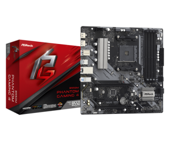asrock asrock b550m phantom gaming 4 amd b550 zocalo am4 micro atx
