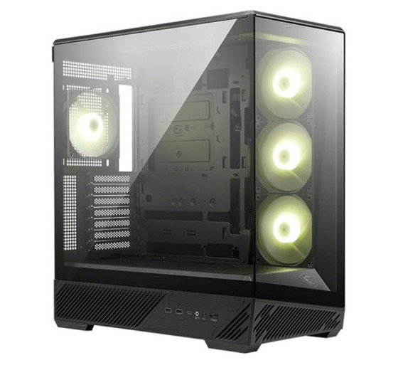 msi caja msi mag pano 130r pz,3x2.5+2x2.5/3.5”,3x120+1x120mm  argb ,2xusb3.2+1usb3.2 type c+audio+