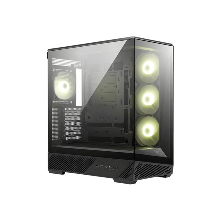 msi caja msi mag pano 130r pz,3x2.5+2x2.5/3.5”,3x120+1x120mm  argb ,2xusb3.2+1usb3.2 type c+audio+