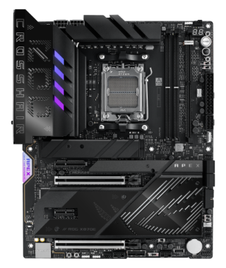 asus asus rog crosshair x870e apex amd x870e zocalo am5 atx