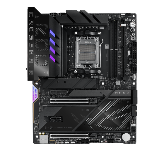 asus asus rog crosshair x870e apex amd x870e zocalo am5 atx