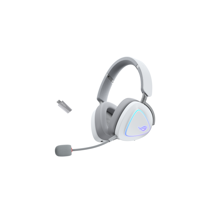 asus auriculares asus rog delta ii  white