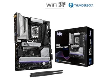 asrock placa asrock b860 livemixer wifi,intel,1851,b860,4ddr5,usb 10gbps,wifi,atx