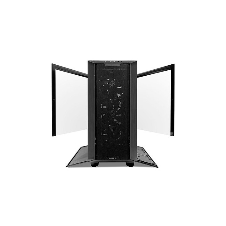 torre e atx lian li lancool iii black 2xcristal templado 3xven 140mm front 1x140mm tra