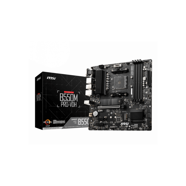 msi msi b550m pro vdh zocalo am4 micro atx amd b550