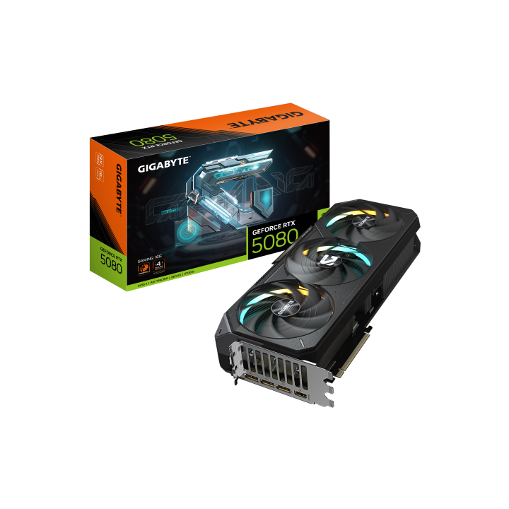 gigabyte gigabyte geforce rtx 5080 gaming 16g tarjeta grafica   16gb gddr7, 256 bits, pci e 5.0, 261