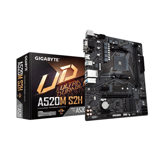 gigabyte gigabyte a520m s2h placa base zocalo am4 micro atx