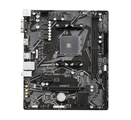 gigabyte gigabyte a520m k v2 placa base amd a520 zocalo am4 micro atx