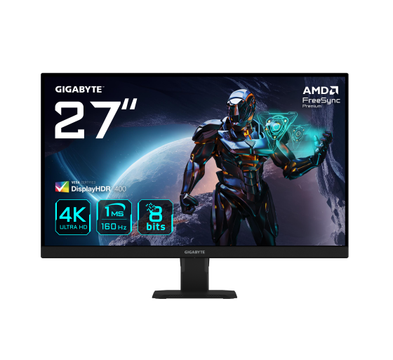 gigabyte gigabyte gs27u 27” monitor de juegos uhd   3840 x 2160  uhd , 160hz, 1ms, 350 cd/m2, disp