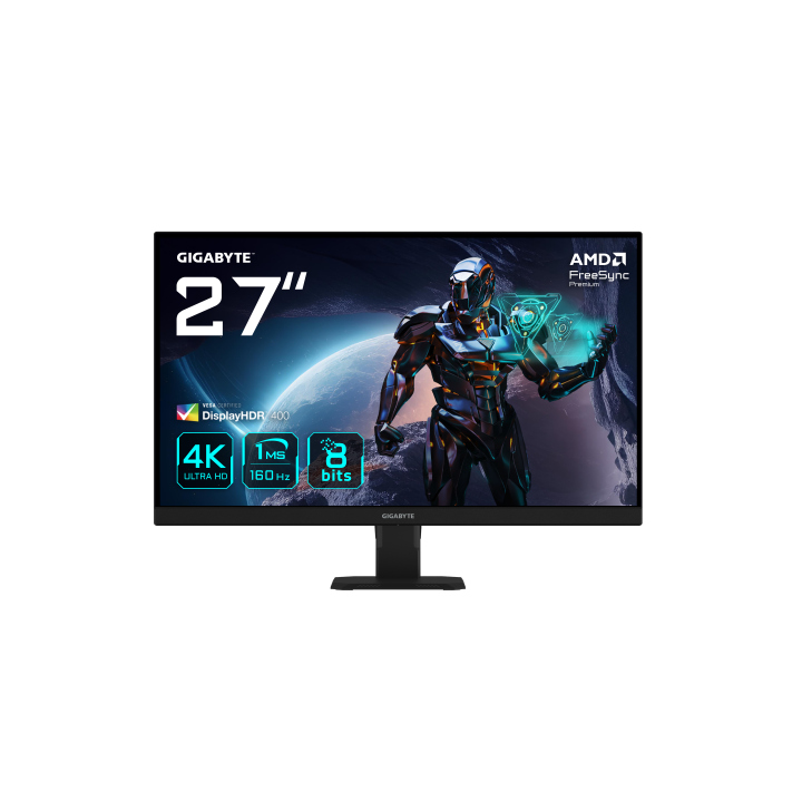 gigabyte gigabyte gs27u 27” monitor de juegos uhd   3840 x 2160  uhd , 160hz, 1ms, 350 cd/m2, disp