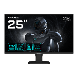 gigabyte gigabyte gs25f2 monitor gaming 25 fhd   1920 x 1080, 200hz, 1ms, 300 cd/m2, display hdr 10,