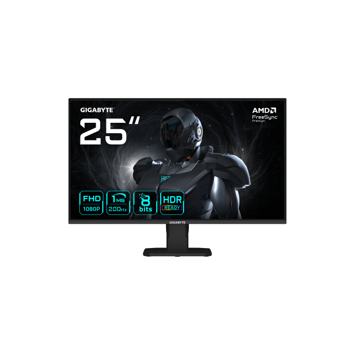 gigabyte gigabyte gs25f2 monitor gaming 25 fhd   1920 x 1080, 200hz, 1ms, 300 cd/m2, display hdr 10,