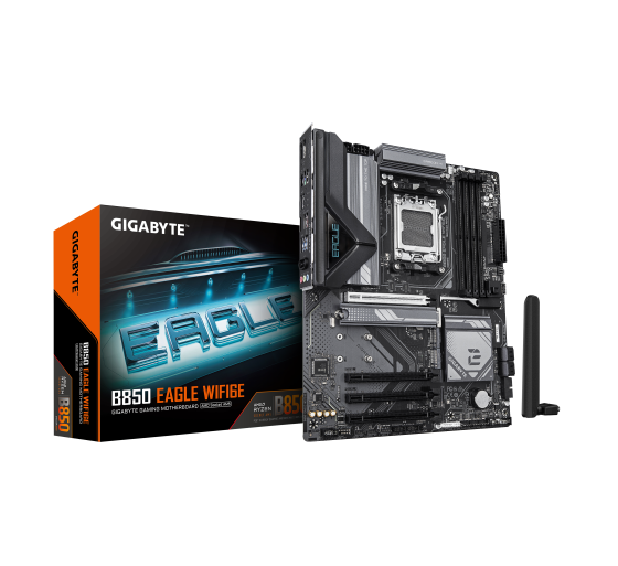 gigabyte gigabyte b850 eagle wifi6e placa base   procesadores amd ryzen serie 9000, vrm digital de 8