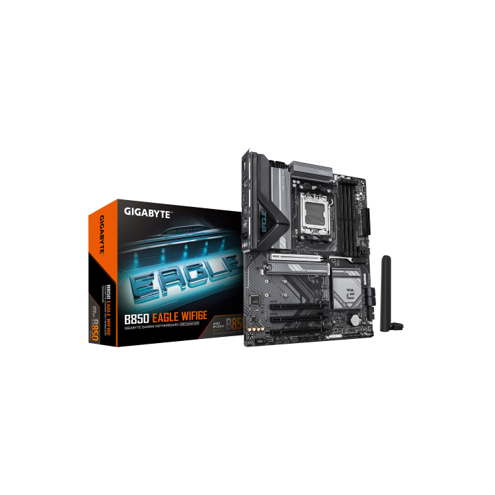 gigabyte gigabyte b850 eagle wifi6e placa base   procesadores amd ryzen serie 9000, vrm digital de 8
