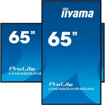 iiyama monitor iiyama 65 3840x2160, uhd, 500cd/m2, landscape portrait, mm 2x 10w, 3x hdmi, usb 2.0 x