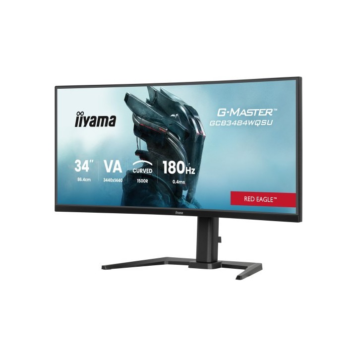 iiyama monitor iiyama g master gcb3484wqsu b1, 34, curvatura 1500r, 180hz, 500cd