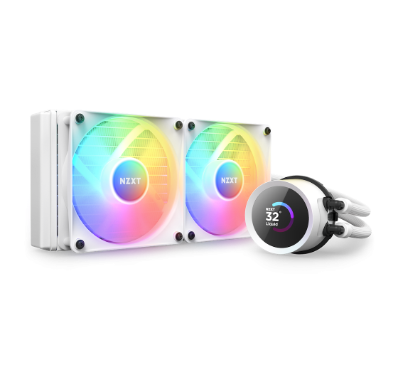 nzxt nzxt kraken 240 rgb procesador sistema de refrigeracion liquida todo en uno 12 cm blanco 1 piez