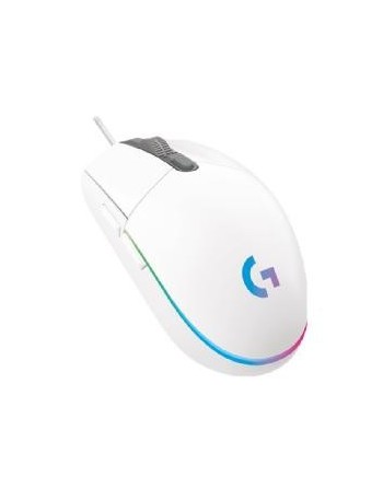logitech mouse raton logitech g102 lightsync blanco gaming 8.000 dpi 6 botones
