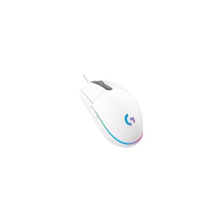 logitech mouse raton logitech g102 lightsync blanco gaming 8.000 dpi 6 botones