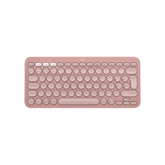 logitech teclado logitech pebble keys 2 k380s inalambrico rosa