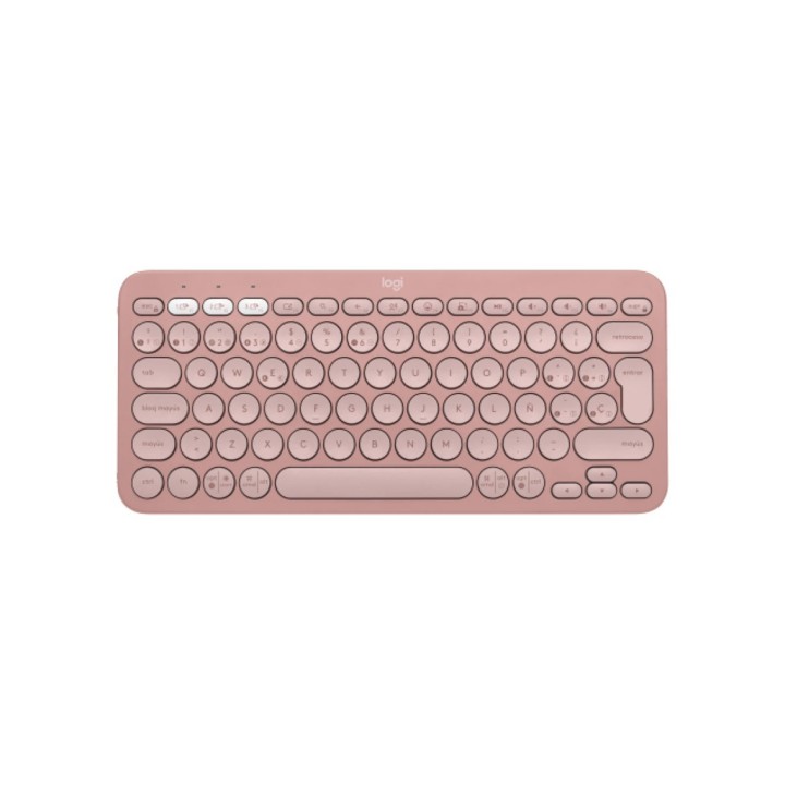 logitech teclado logitech pebble keys 2 k380s inalambrico rosa