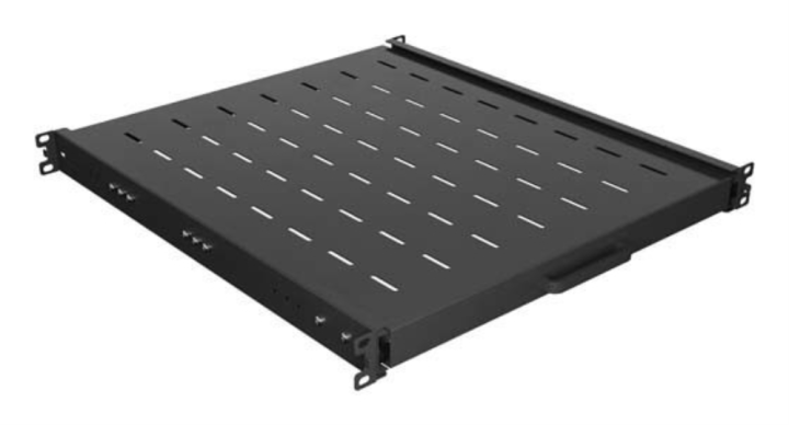 bandela lanberg deslizante 1u 445x500mm hasta 35kg rack 19 negro