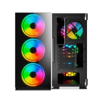 torre atx savio prime x1 argb 4xvent 120mm max vga 340mm max cpu 160mm