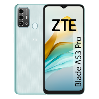 zte zte blade a 53 pro verde 4g / 6,52 hd+ / oc 1,6ghz /64gb rom / 13 + 2mp / 5000mah