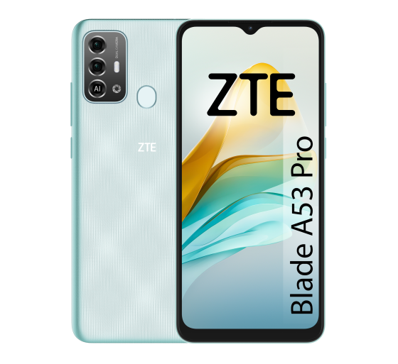 zte zte blade a 53 pro verde 4g / 6,52 hd+ / oc 1,6ghz /64gb rom / 13 + 2mp / 5000mah