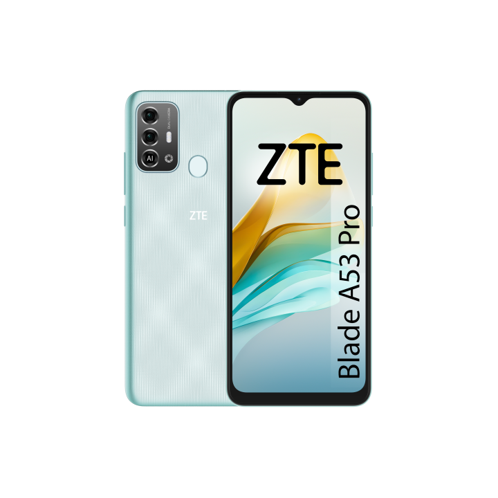 zte zte blade a 53 pro verde 4g / 6,52 hd+ / oc 1,6ghz /64gb rom / 13 + 2mp / 5000mah