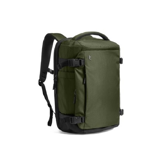 mochila portatil tomtoc navigator t66 l green 40l abertura 90o a 180o compartimento acolchado