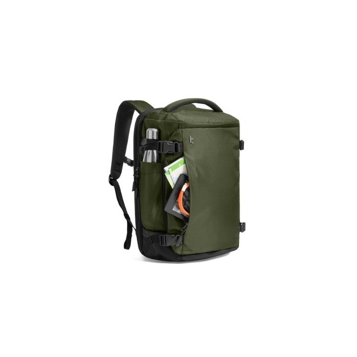mochila portatil tomtoc navigator t66 l green 40l abertura 90o a 180o compartimento acolchado