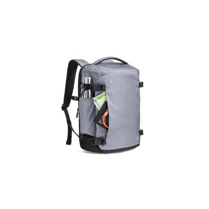 mochila portatil tomtoc navigator t66 gray 28l abertura 90o a 180o compartimento acolchado