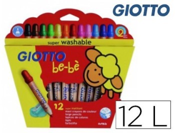 giotto estuche 12 lapices + sacapuntas giotto f46970000