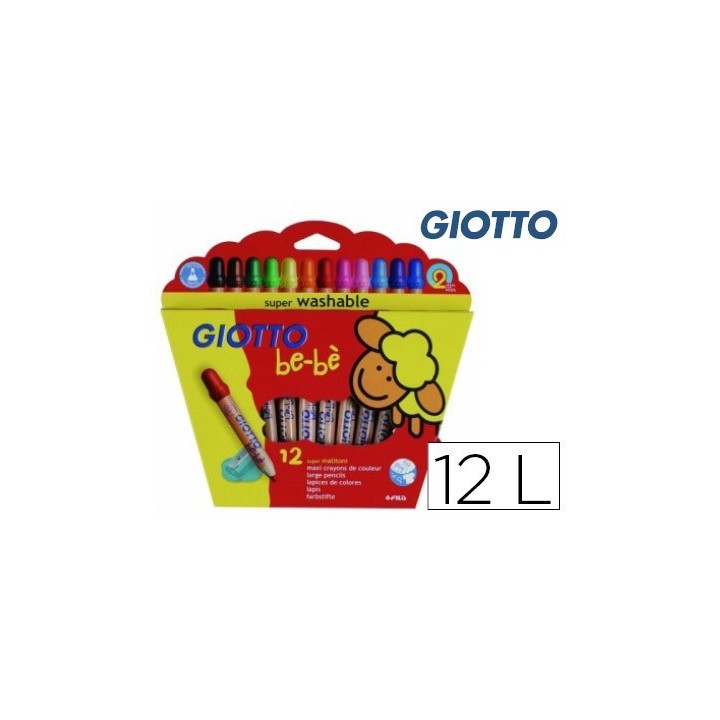 giotto estuche 12 lapices + sacapuntas giotto f46970000