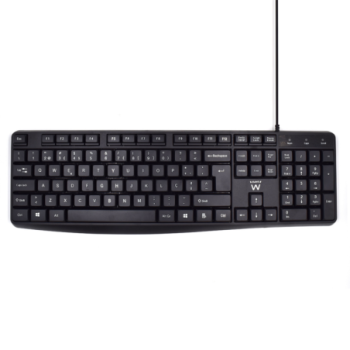 teclado ewent querty portugues escritura silenciosa usb negro