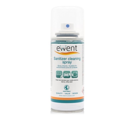 ewent ewent spray desinfectante para moviles, mascarillas, superficies, etc. 400ml