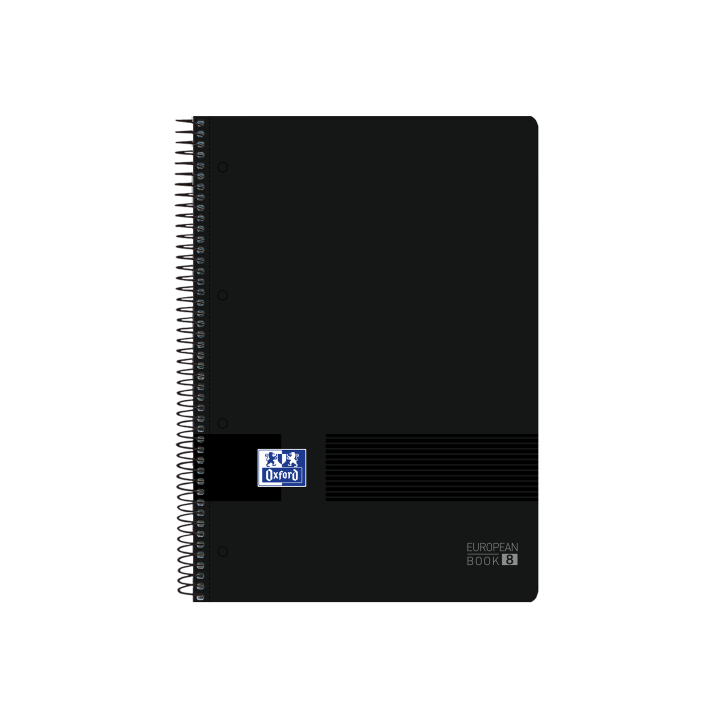 oxford oxford 400088489 cuaderno y block 160 hojas negro  pack  5 unidades