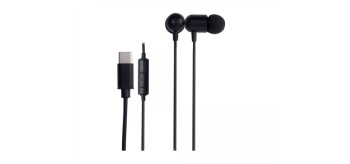 fonestar sistem auriculares intrauditivos fonestar x3   nc   microfono   usb tipo c   negro