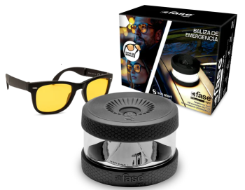 faselight baliza faselight luz de emergencia geolocalizada homologada v16 + gafas de regalo