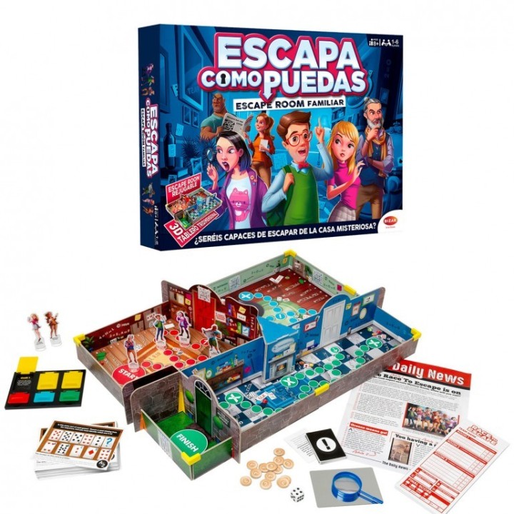 bizak juego de mesa bizak escapa como puedas