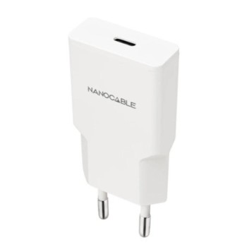 nanocable cargador usb c/pd 25w   blanco